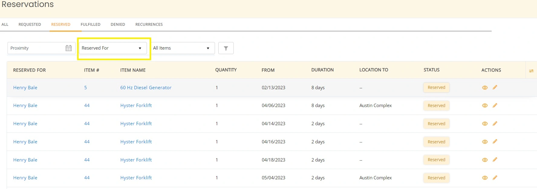 reservations actions 3