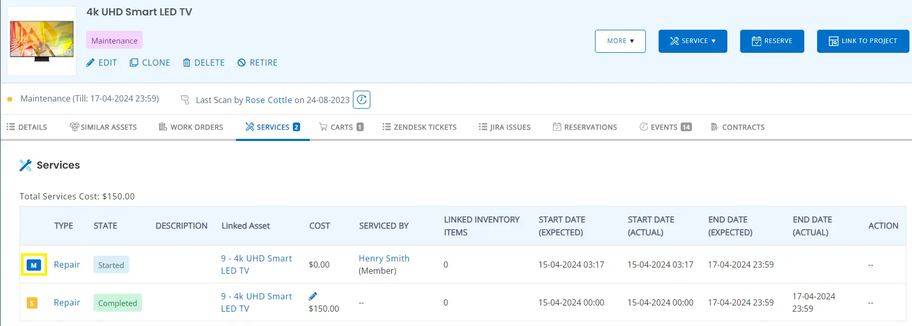 maintenance service repair