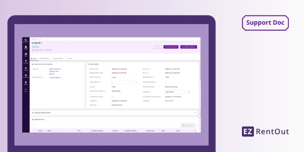 Support Blog - [What-are] Orders in EZRentOut