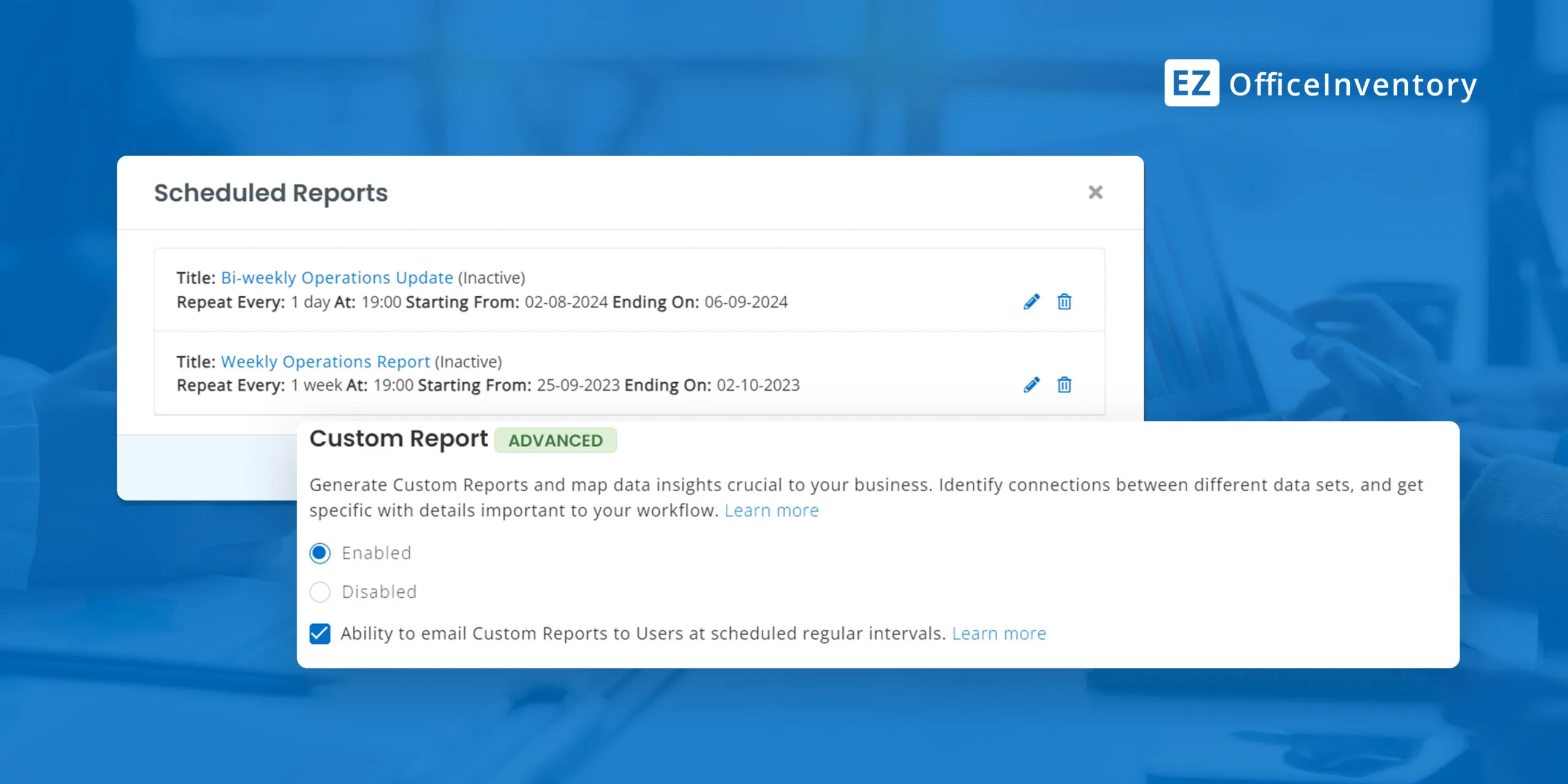 Custom reports blog