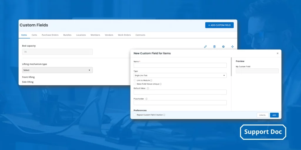 blog banner for custom fields