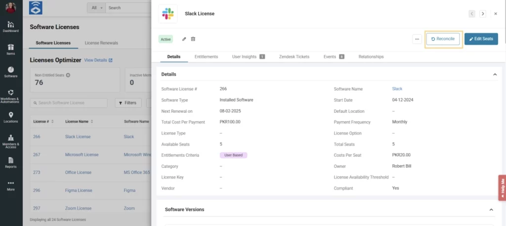 Slack Reconcile