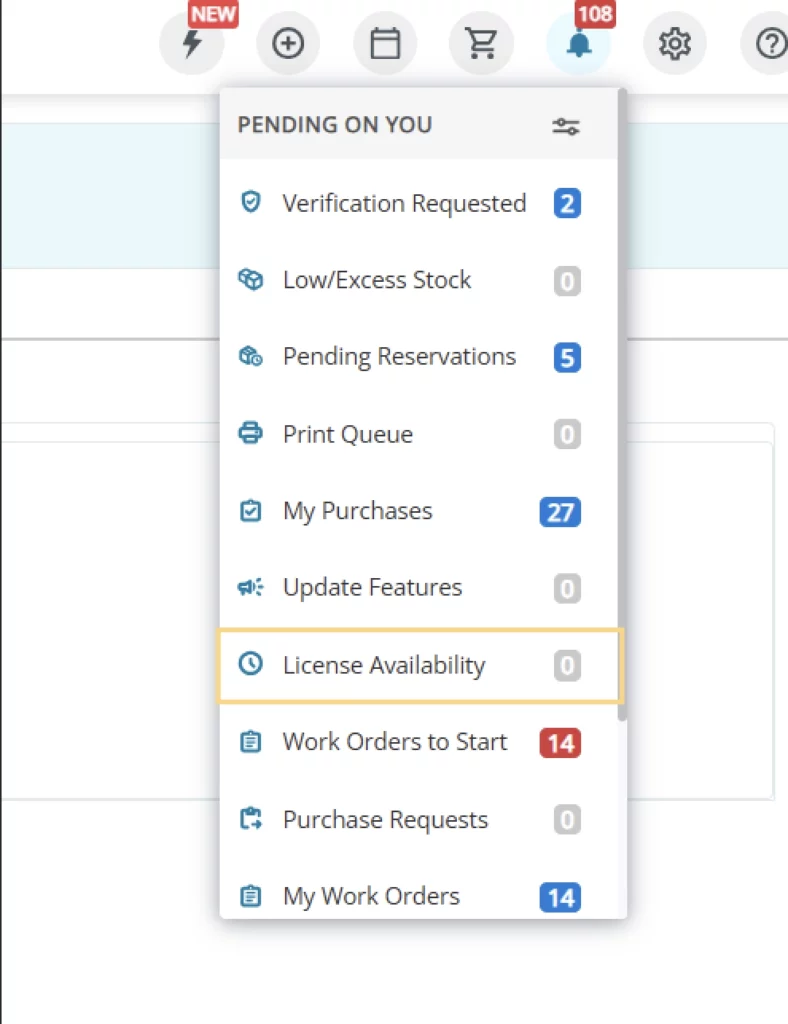 License availability