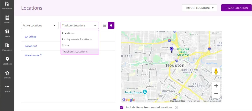 location coordinates