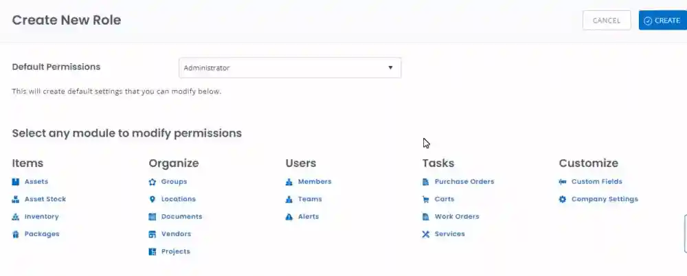 Create a custom role in EZO