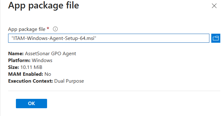AssetSonar Agent Using Microsoft Intune