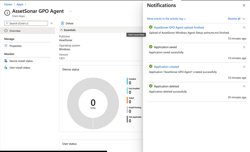 AssetSonar Agent Using Microsoft Intune