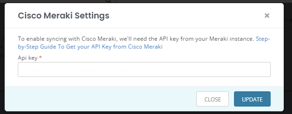 cisko meraki settings
