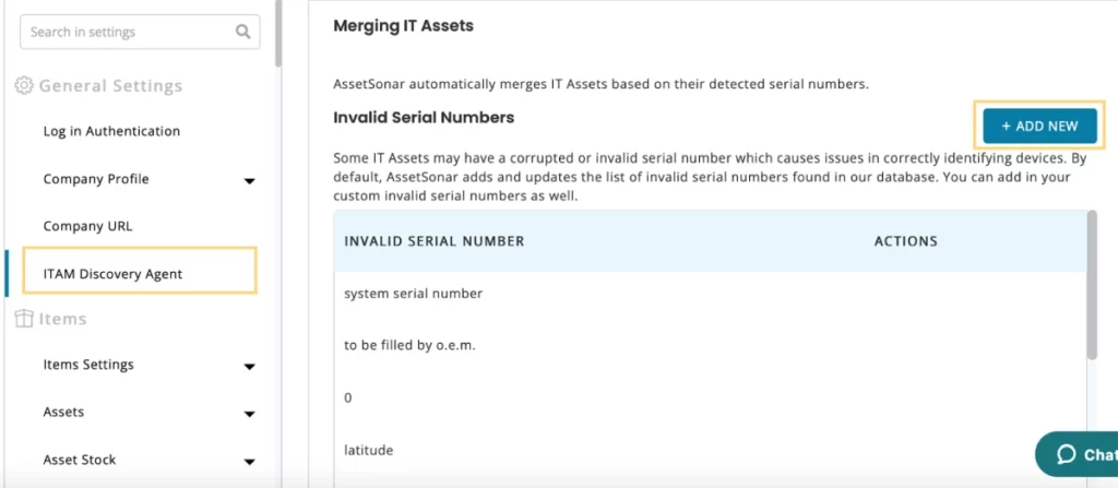 Add new ITAM discovery agent