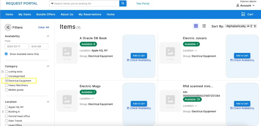request portal