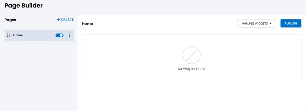 page builder home