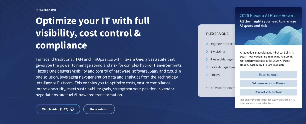 Flexera One UI