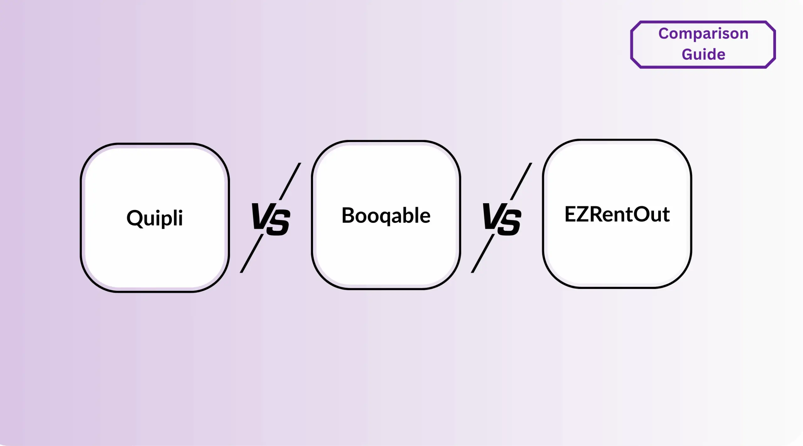 Quipli vs Booqable vs EZRentOut: Choosing the Right Rental Asset Management Software for Your Business