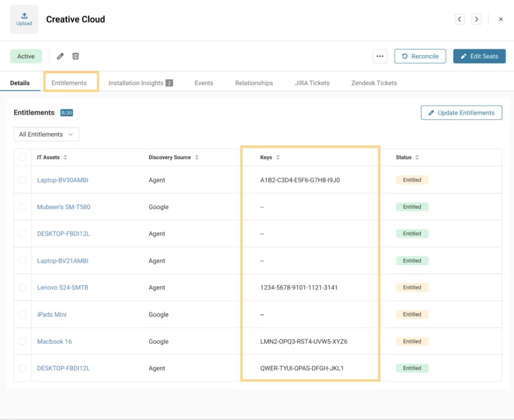 Creative Cloud Entitlements