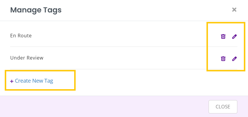 Manage Tag
