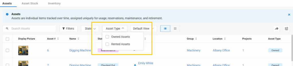 Add a Rented Asset and View It in Listings 5