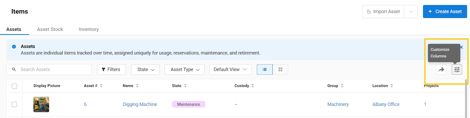 Add a Rented Asset and View It in Listings 2