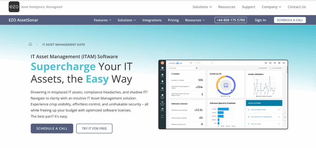 AssetSonar homepage