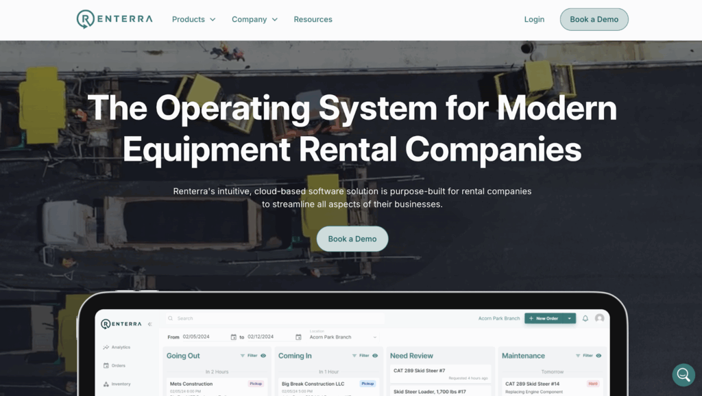 Renterra homepage