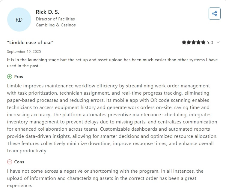 Limble Capterra review