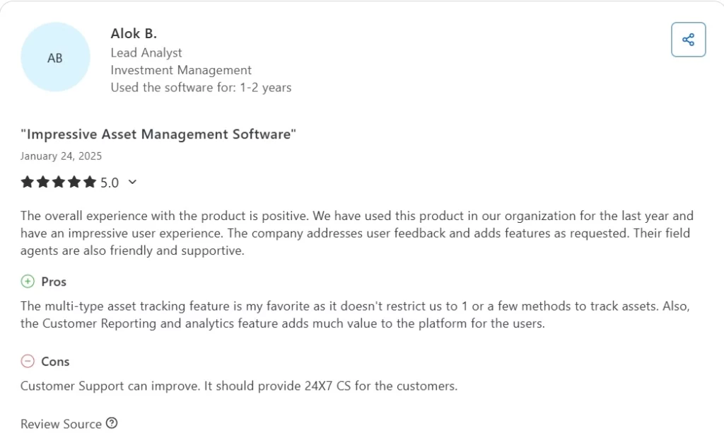 ezo cmms review capterra