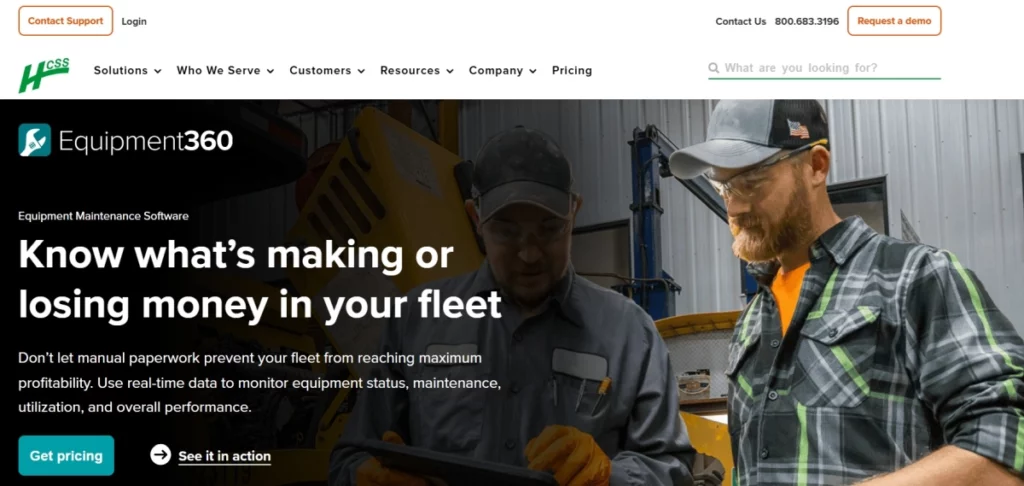 Equipment360 homepage