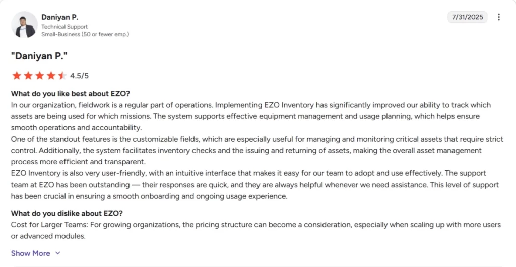 EZO review