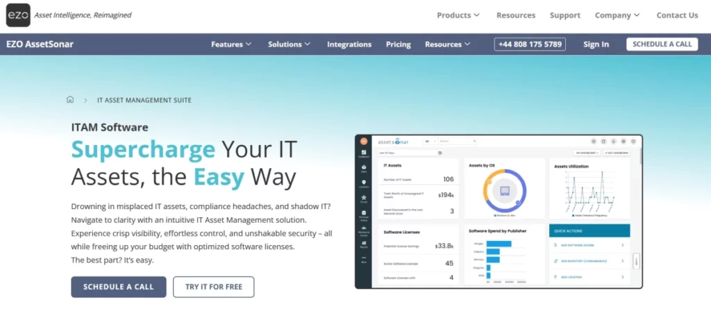 EZO AssetSonar audit trail and compliance reporting
