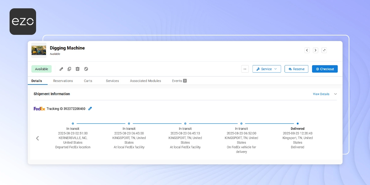 Track Asset Shipments - EZO