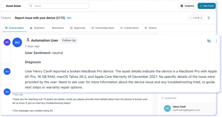 <h3>AI-powered Diagnostics</h3>