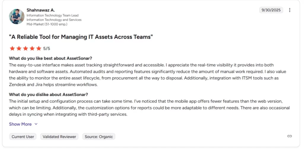 assetsonar g2 review