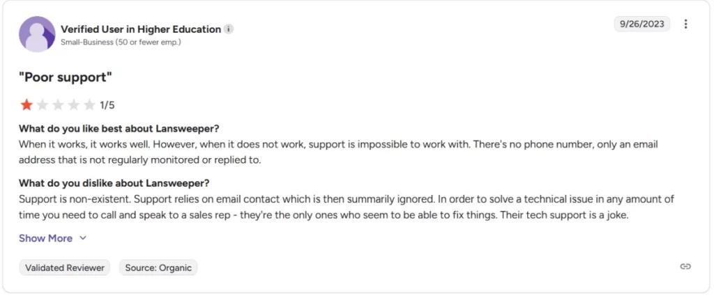 lansweeper g2 review