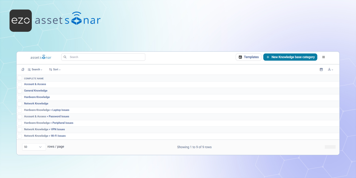[ITSM | How-to] Configuring Knowledge Base Categories in AssetSonar ...
