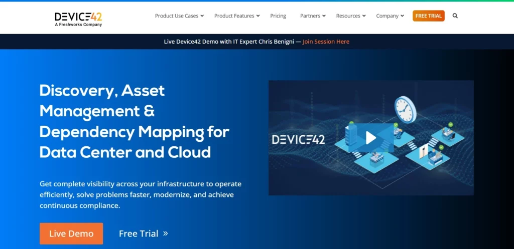 device42 website banner