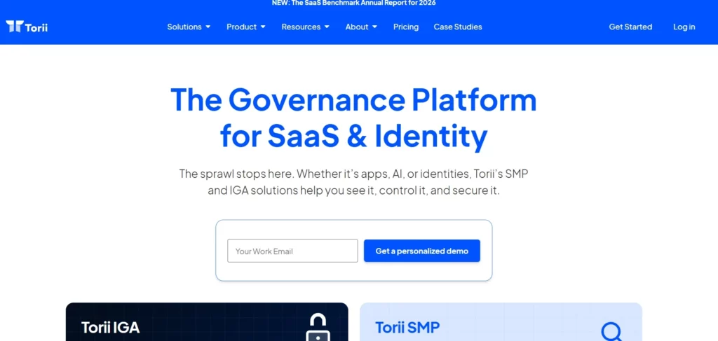 torii website banner