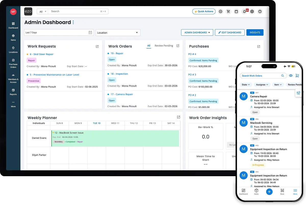 AI-Powered CMMS & Maintenance Management Software | EZO