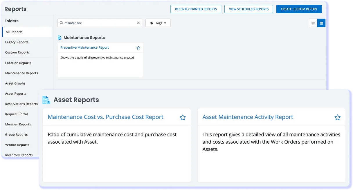 <h3>Maintenance Analytics</h3>