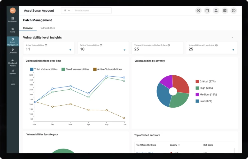 Patch management UI