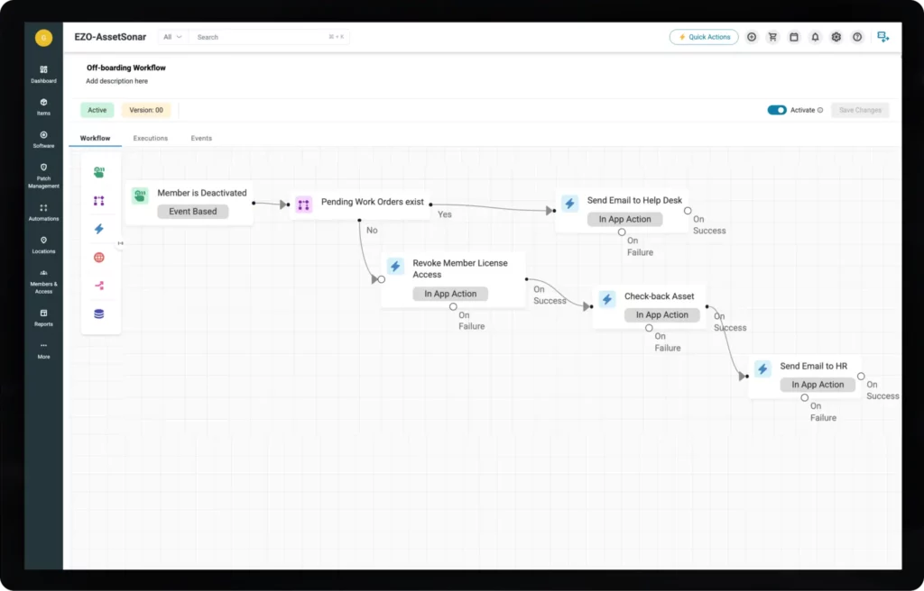 Workflow automation UI
