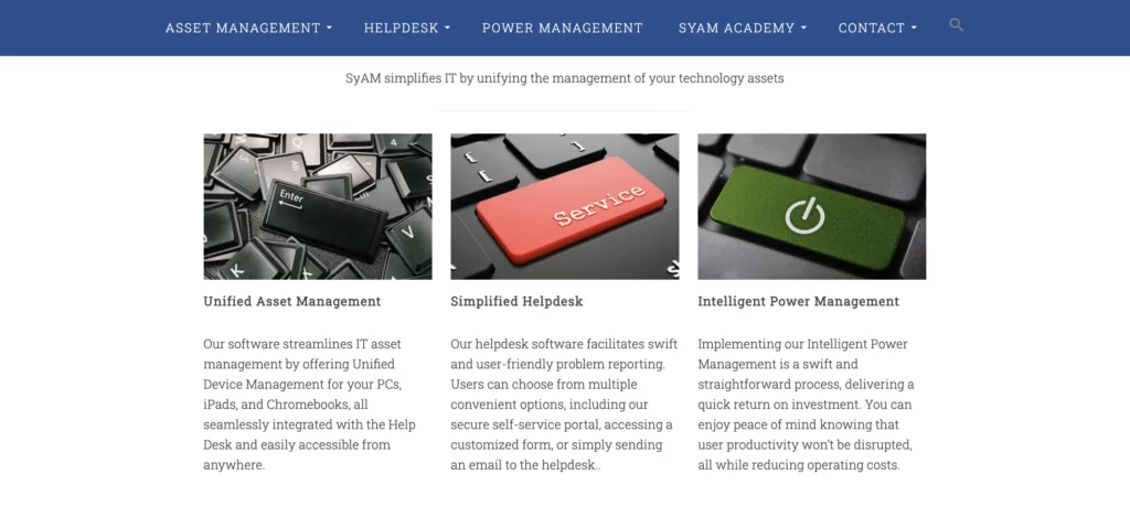 SyAM software UI