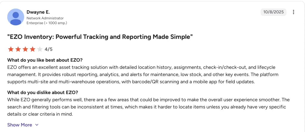 ezo reviews
