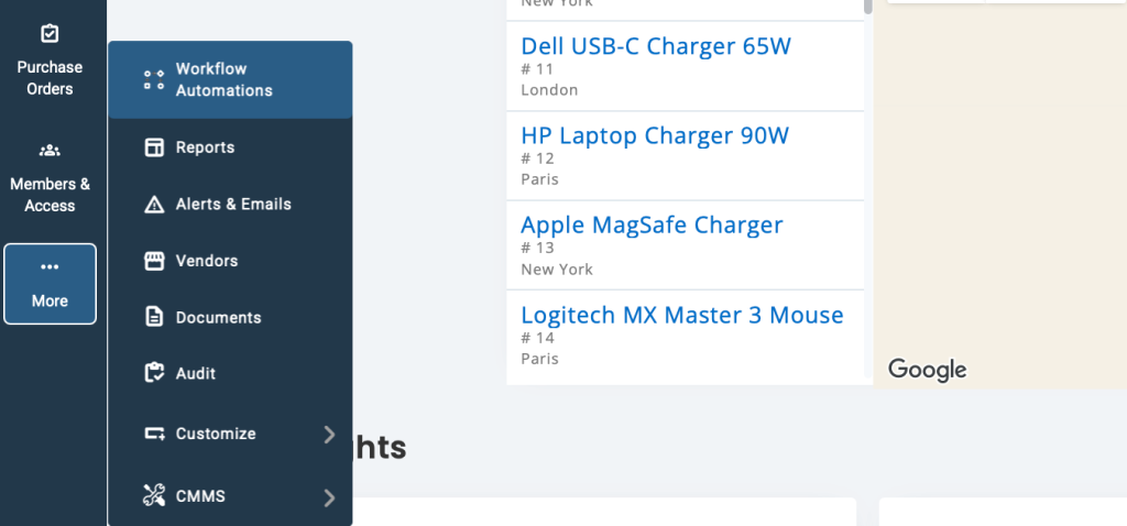 Left navigation bar showing Workflow Automations.
