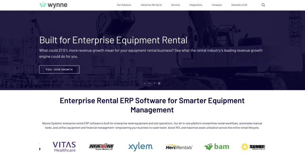 Wynne Systems homepage.