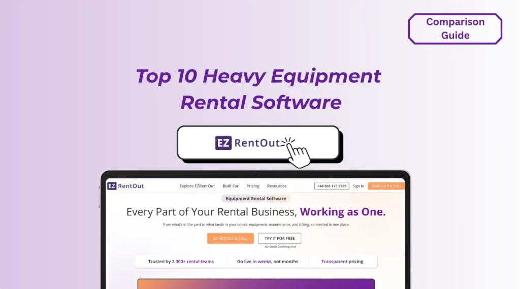 10 Best Heavy Equipment Rental Management Software for 2026 Featured Image