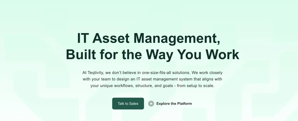 Teqtivity UI