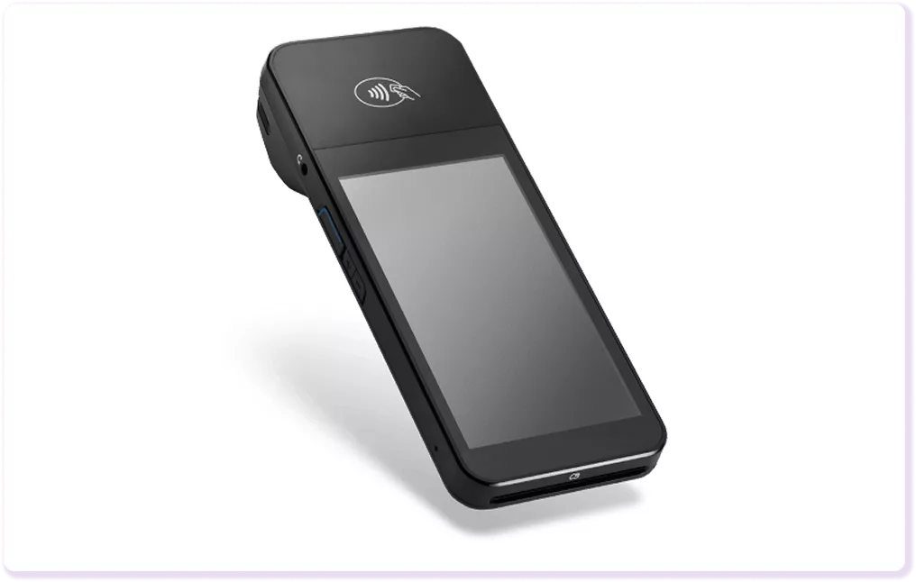 BBPOS WisePOS E card reader for accepting tap, insert, or swipe payments through Stripe Terminal.